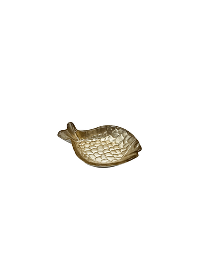 Coupelle Poisson en Verre Ambre – Petit Modèle
