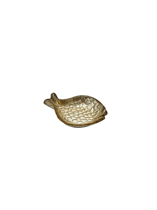 Coupelle Poisson en Verre Ambre – Petit Modèle