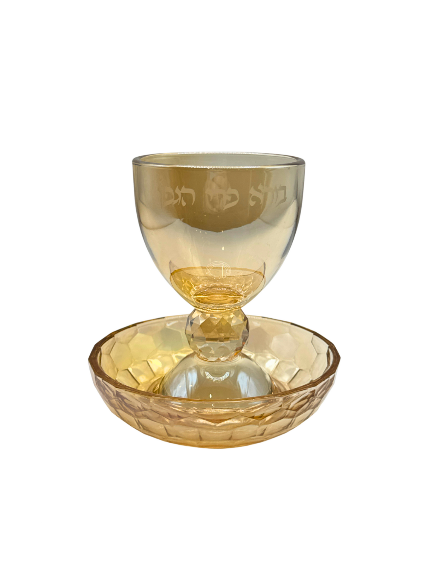 Verre de Kiddush Gold Cristal