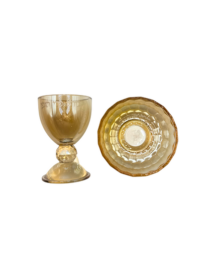 Verre de Kiddush Gold Cristal