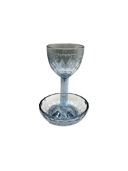 Verre de Kiddush Ice Blue