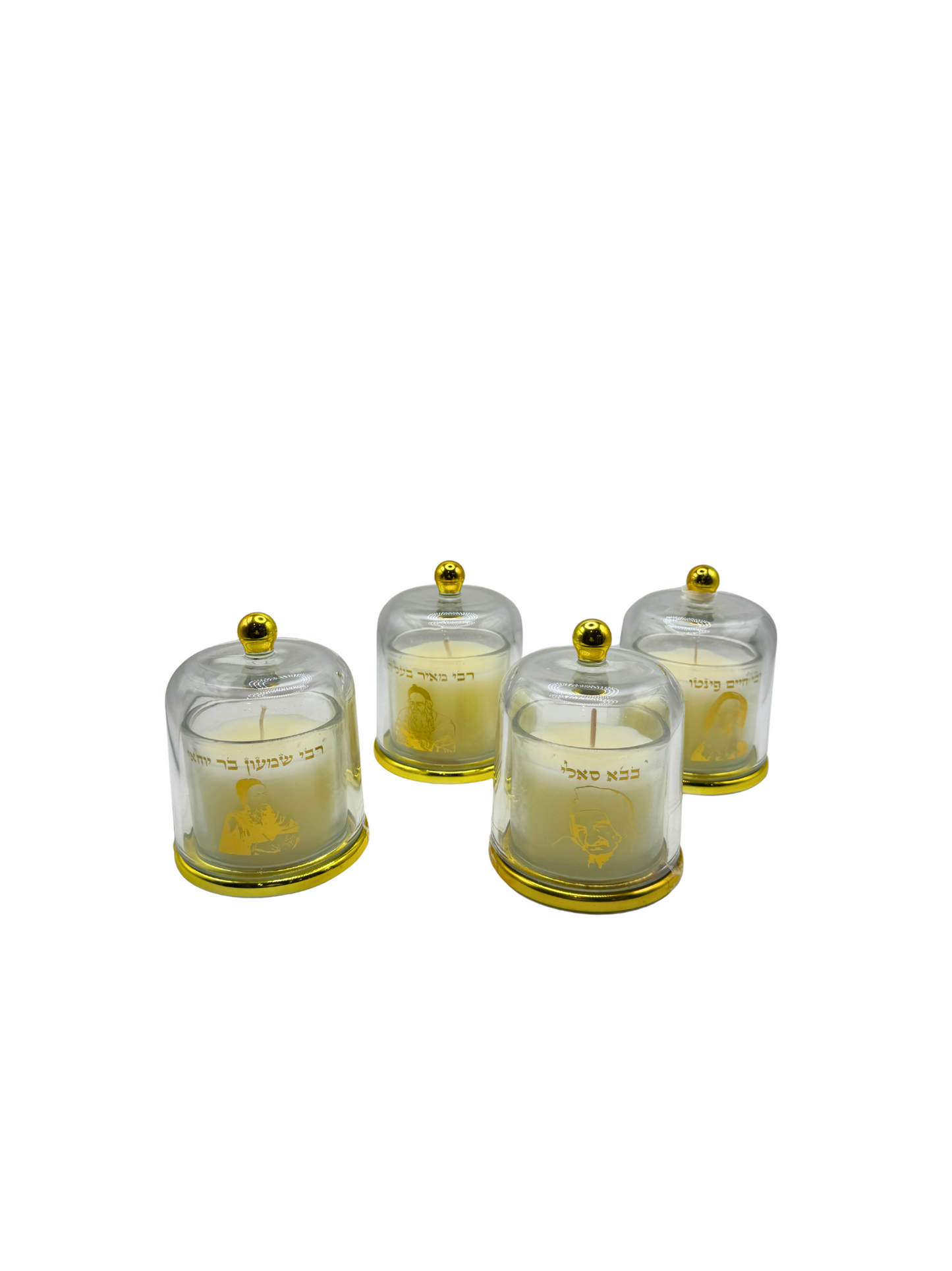 Bougie de Tsadik sous Cloche en Verre – Édition Prestige