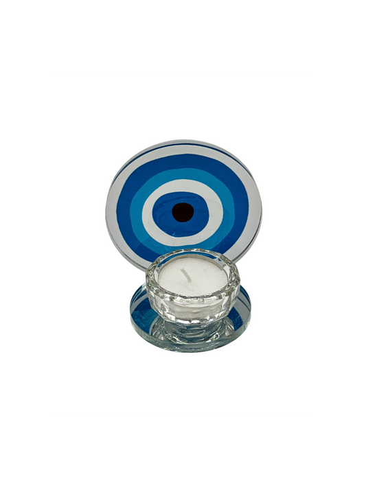 Bougeoir Oeil en Verre – Protection & Élégance