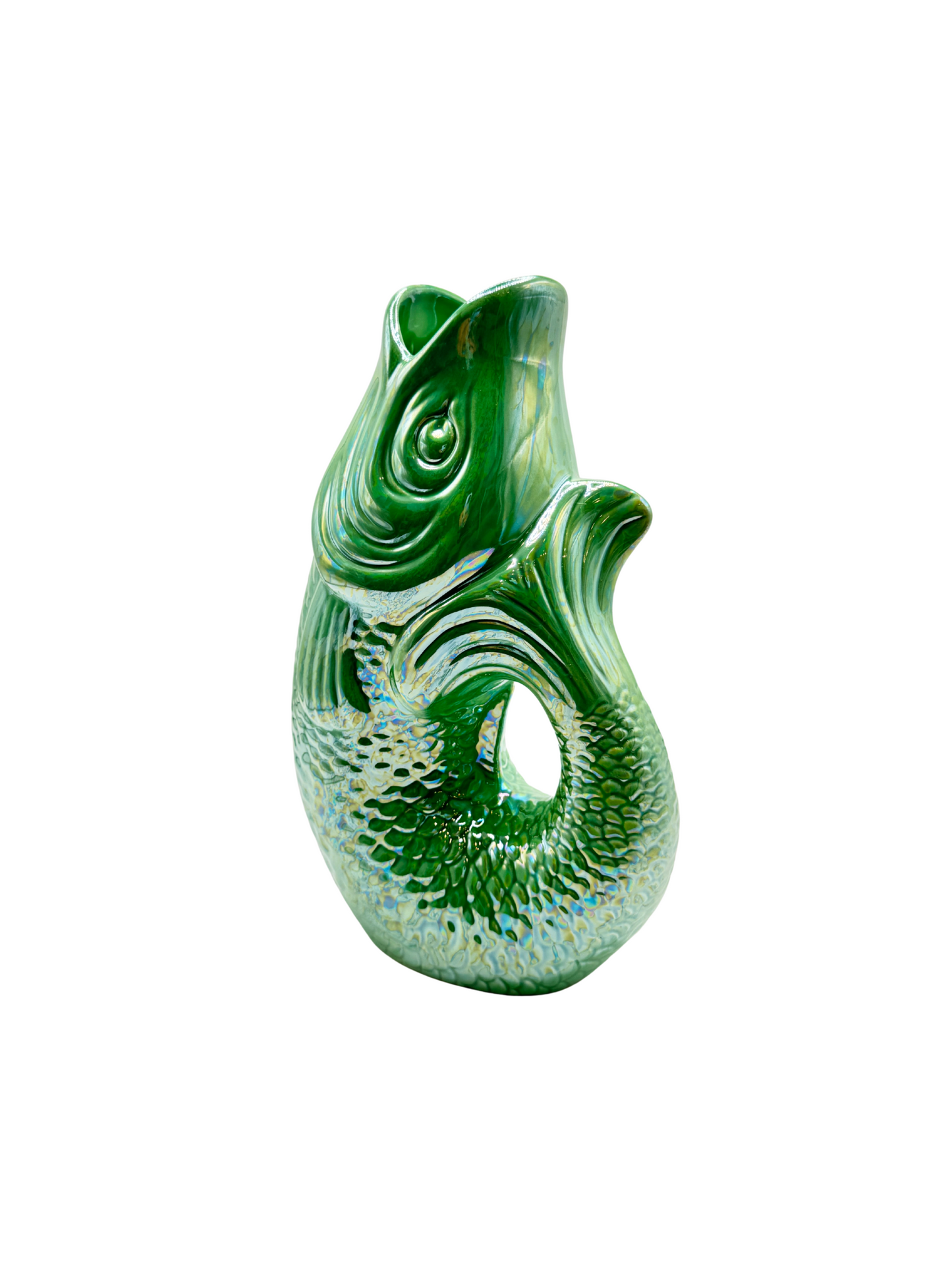 Vase Poisson en Céramique Irisé -  3 coloris