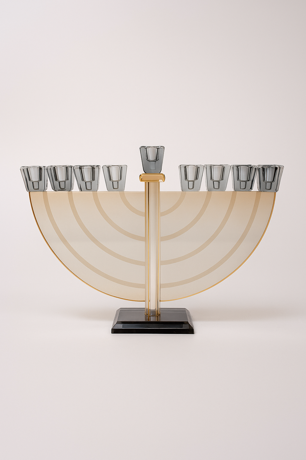 Hanoukia bicolore en verre