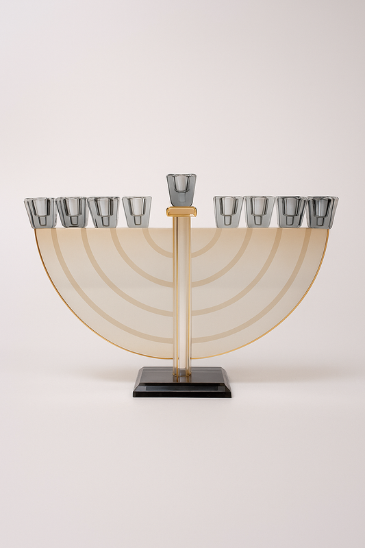 Hanoukia bicolore en verre