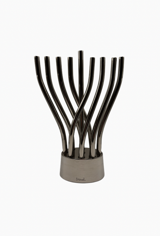 Hanoukia argentée "Emanuel"