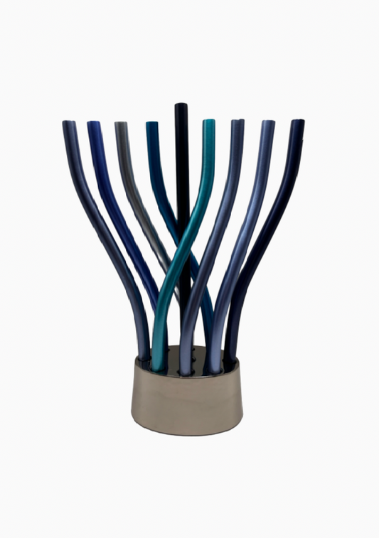Hanoukia bleue "Emanuel"