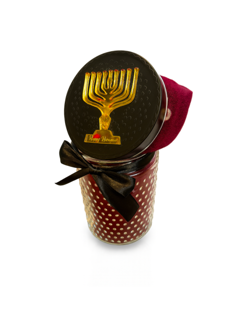 Gift Hanouka écharpe bordeaux