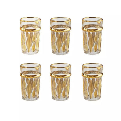 Verres à Thé Dorées Orientales - Lot de 6